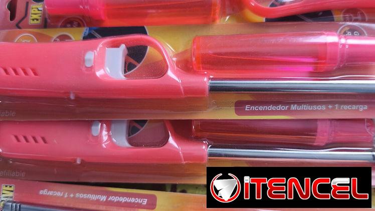 Encendedor de estufa, tipo pistola con repuesto