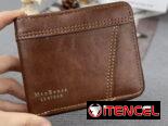 Billeteras de hombre de zipper, compactas