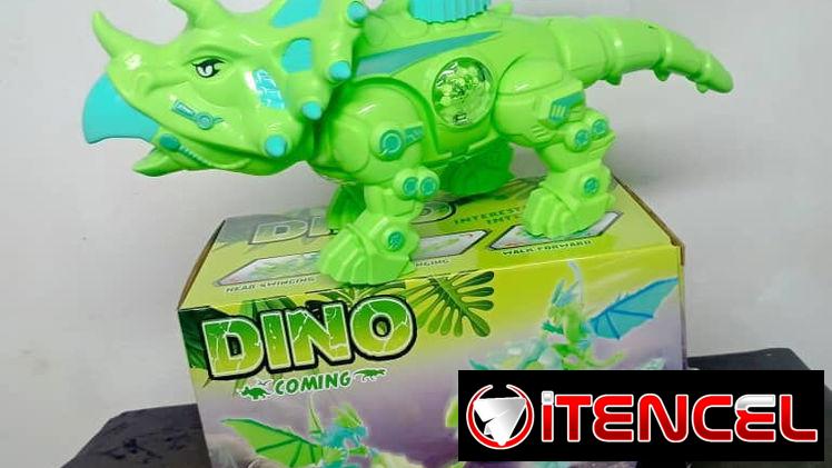 Dinosaurio de juguete alumbran y hacen sonidos