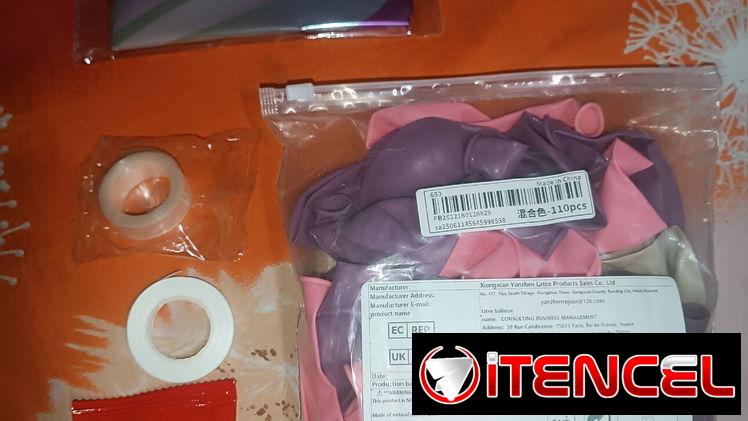 Arco de globos rosados y morados con mariposas incluye inflador pequeño 5250