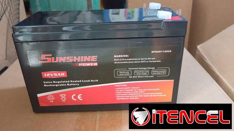 Baterías sunshine 12v 9ah fabricación septiembre 2025 NEW con garantia