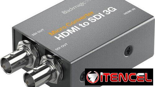 Convertidor Blackmagic HDMI a SDI 3G | CONVCMIC/HS03G/WPSU | 1080p60, Tally, Cable Largo