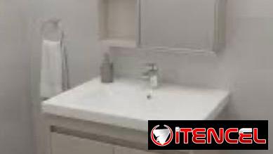 mueble de baño blanco