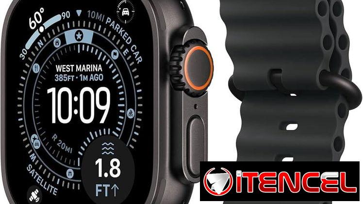 Apple Watch Ultra3. Negro. 49mm. Correa negra Ocean. Sellado en caja. Precio 590 USD  Manilla adicional de regalo