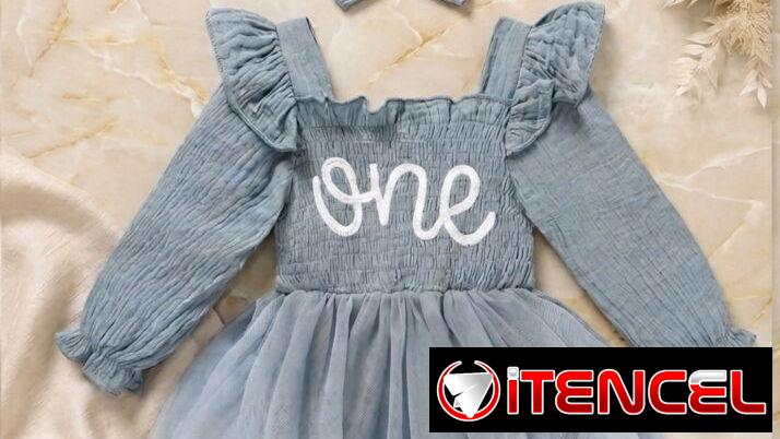 Conjunto de Gala Baby “Blue Mist” – Body con Tutú y Vincha 10