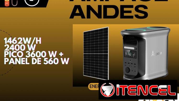 ✅AMPACE ANDES 1500 1462 WH 2400W PICO 3600W 750 USD ✅️ECOFLOW RIVER PRO 720WH 600W PICO 1200W 450 USD PLANTA DE GASOLINA