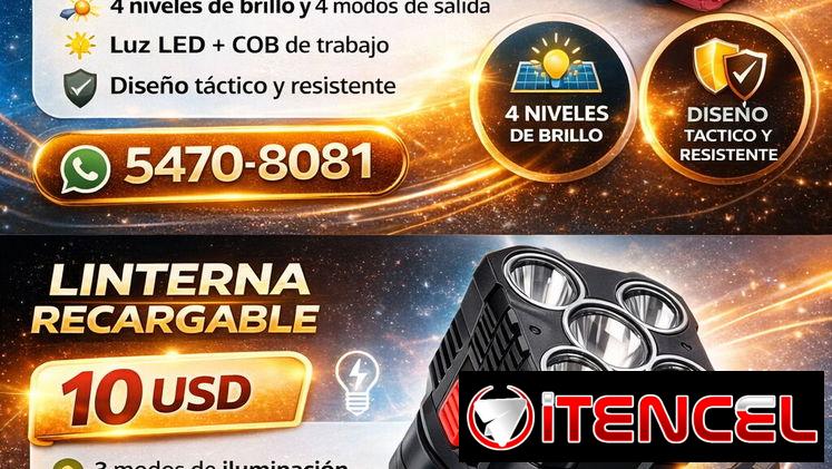 Linterna recargable