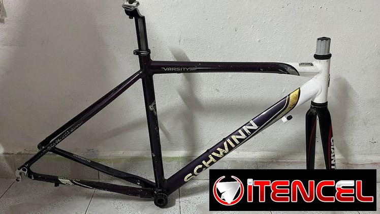Cuadro de aluminio con tenedor de carbon