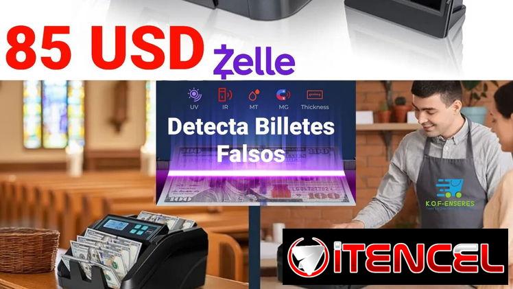 Contadora de dinero, detecta billetes falsos