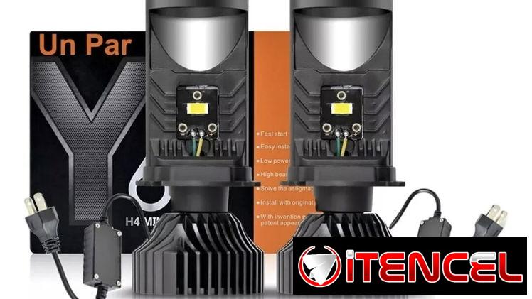 Bombillos de lupa h4 marca Y6 en solo 30 usd la pareja