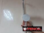 Aqua-Q ducha doble con soporte ajustable, Ducha lluvia Aqua-Q 20cm y manual 10cm VPT#-0520