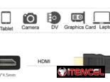 🔌 Cable HDMI a Mini HDMI 1.5M 📺 Compatible 1080P/720P 🎥 Alta velocidad – HDTV, cámara, laptop, más