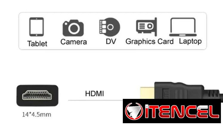 🔌 Cable HDMI a Mini HDMI 1.5M 📺 Compatible 1080P/720P 🎥 Alta velocidad – HDTV, cámara, laptop, más