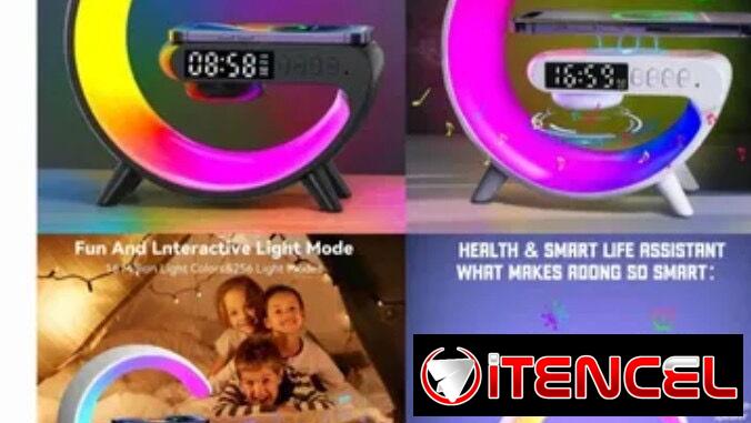 Estación de carga inalámbrica con RGB música y más