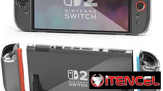 * Funda transparente para Nintendo Switch 2 (2025)