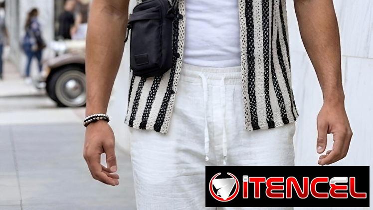 Camisas Crochet de listas.Ropa de Hombre 52465450