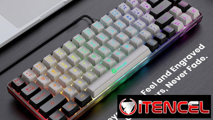 ⌨️ GEODMAER Teclado Gamer 65% (68 teclas) ⌨️
