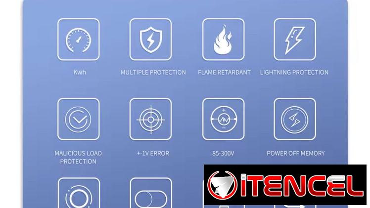 Protector de Voltaje 110/220v 63A 50/60Hz Ajustable y con lector de KWH