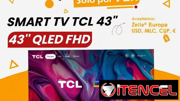 Smart TV TCL 43” QLED FHD