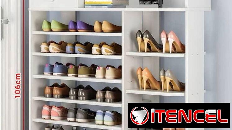📢 Zapateras modernas de madera con gaveta incluida para medias. Importadas