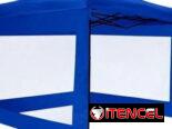 Carpas azules de 3*3m, son impermeables con paredes transparentes solo disponibles en color Azul