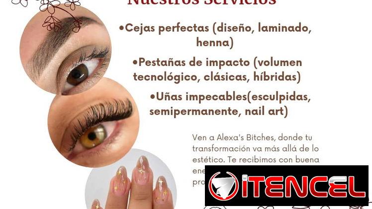 Salón de Belleza Alexa’s Bitches (Cejas, Pestañas y Uñas)📲+53 58021576. WhatsApp para agendar citas.