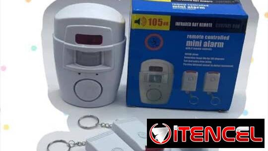Sensor pir con alarma y dos mandos