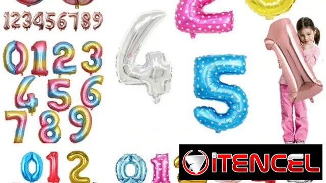 🎈🎈Globos de números con y sin base(16 y 32)🎈🎈