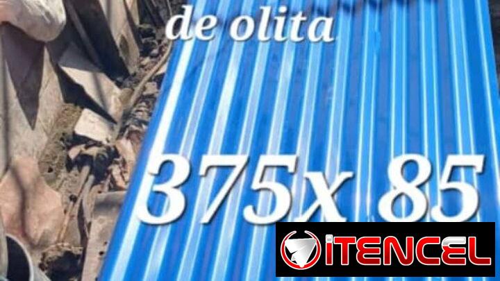 Tejas esmaltadas en azules de 3.75 x 85