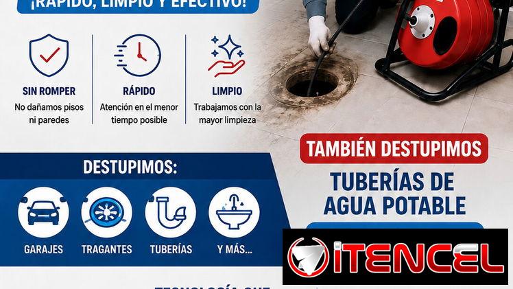 Destupición profesional de tragantes y tuberías