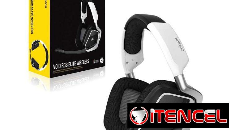 🎮 Auriculares Corsair VOID RGB Elite Wireless White 🎮 Noise Control🔹20Hz-30KHz🔹50mm🔹7.1🔹16H🔹iCUE 📦0km