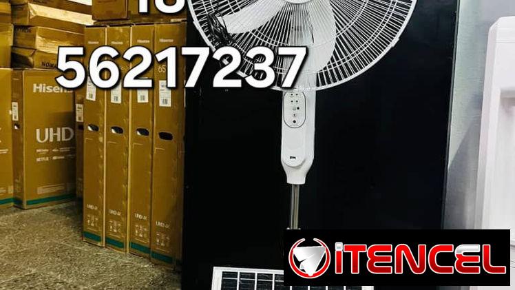 Ventiladores recargables con panel solar