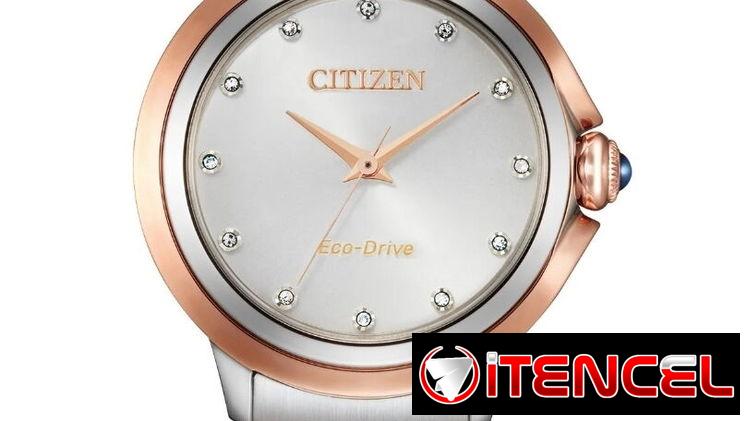 CITIZEN ECODRIVE CECI PARA MUJER (EM0956-54A) DE 32MM , NUEVO A ESTRENAR POR USTED , CRISTAL DE ZAFIRO ESFERICO 58049738