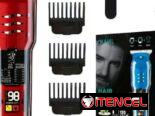 Maquinas de afeitar recargables con sus accesorios