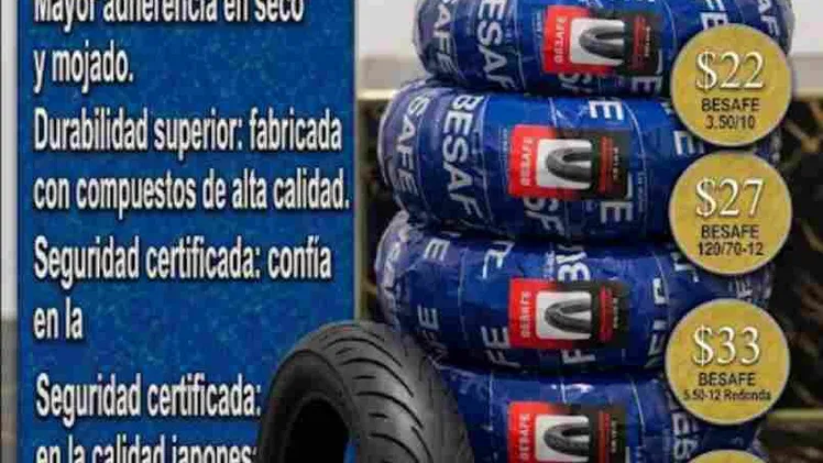 Neumáticos para Moto (BESAFE / SEYOUN) 🏍️ Neumáticos para Moto – Calidad Japonesa Garantizada! (8 capas)