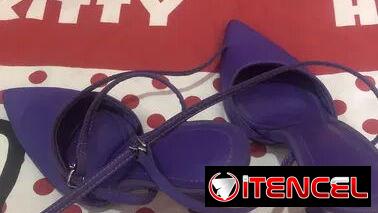 Trusa de mujer y zapatos de mujer #36 morado.