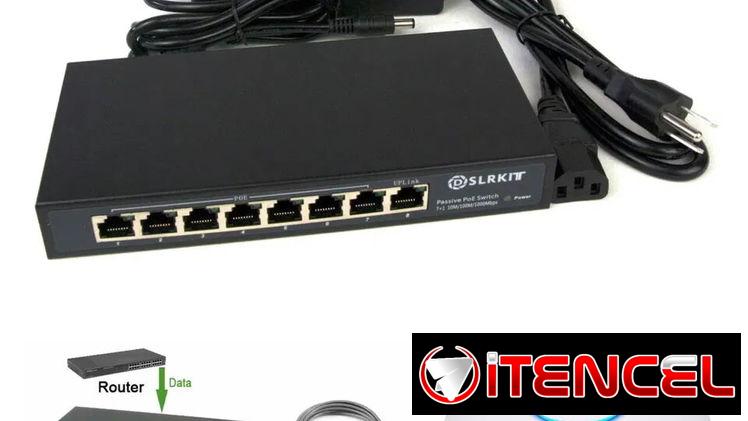 Switch poe 8 puertos a gb, sirve para equipos de red, Nuevo
