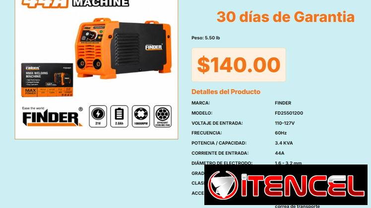 Planta de Soldar Finder 3.4 KVA Pro Real Pro: Aislamiento Clase F Real Pro VPT#-0430