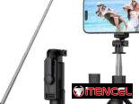 * Trípode y Selfie Stick 2 en 1 con Control Remoto Bluetooth marca Aourxi