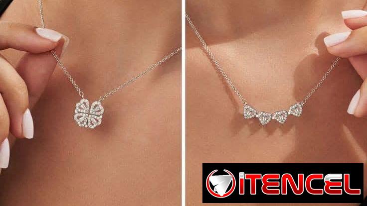 Collar Magnético Vancleef de Trébol de la Suerte 🍀