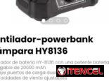 Ventiladores recargables- 40000 y 2000 mAh