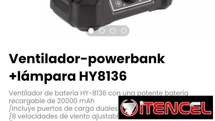 Ventiladores recargables- 40000 y 2000 mAh