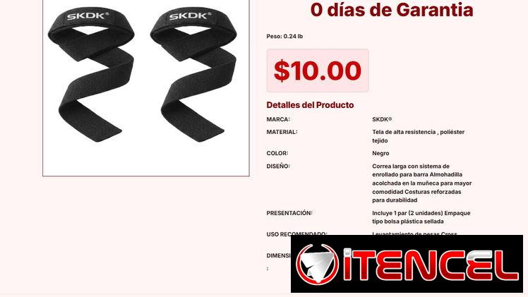 Correas de levantamiento de material firme y ligero de 0.24 libras VPT#-0101