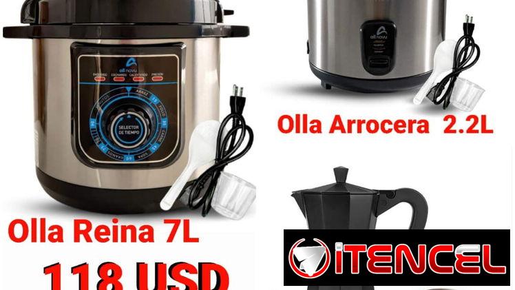 Venta de combos de ollas reina, arrocera, Cafetera eléctrica, sandwichera. Un solo pago por varios productos. 📲 WhatsAp
