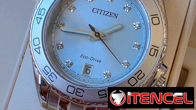 FE6161-54L citizen eco drive mujer carson 35 milímetros cristal zafiro