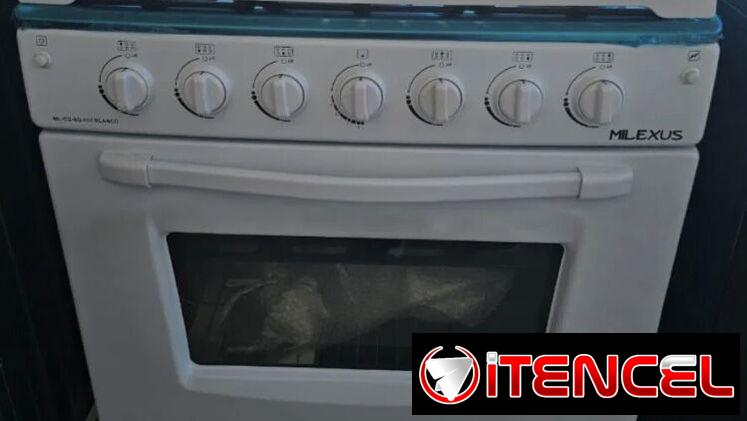 Cocina de 6 honrillas y horno