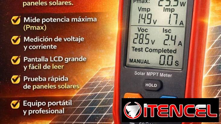 🔋☀️ MEDIDOR MPPT SOLAR PROFESIONAL ☀️🔋 📟 Marca: UNI-T 📌 Modelo: UT673PV ⚡ Ideal para probar y medir el rendimiento d