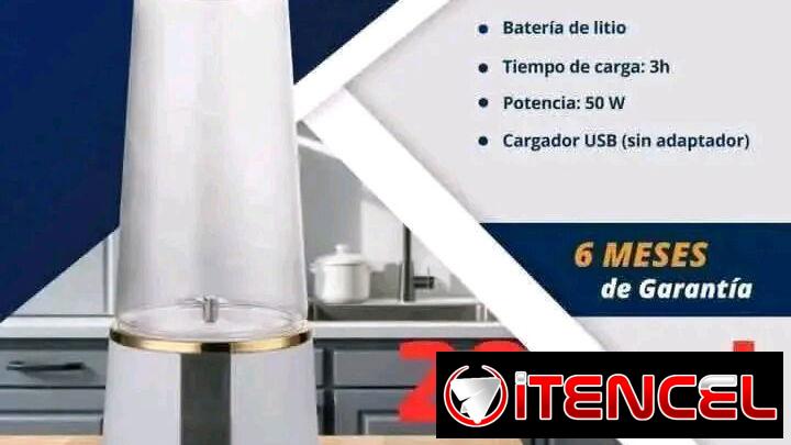 BATIDORA PORTÁTIL RECARGABLE