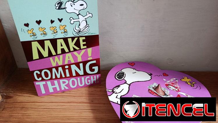 Caja de bombones Kisses Snoopy+Postal original Snoopy.