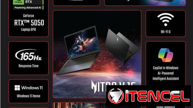🍒Laptop Acer Nitro V15 ANV15-52-57BB🍒i5-13 16/512GB RTX 5050 8GB
